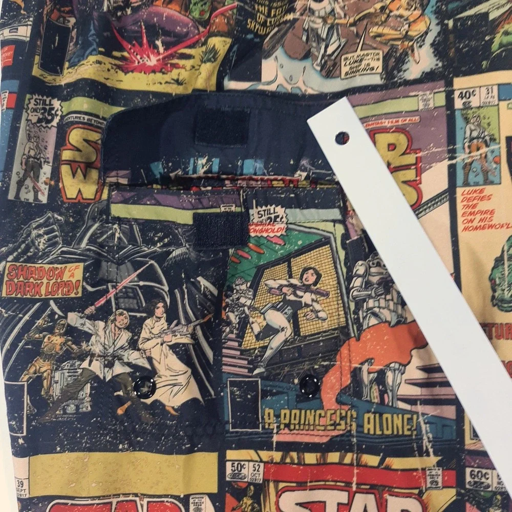 Star Wars Mens Comic Book Print Board Shorts XL Swim Trunks Retro Marvel Covers